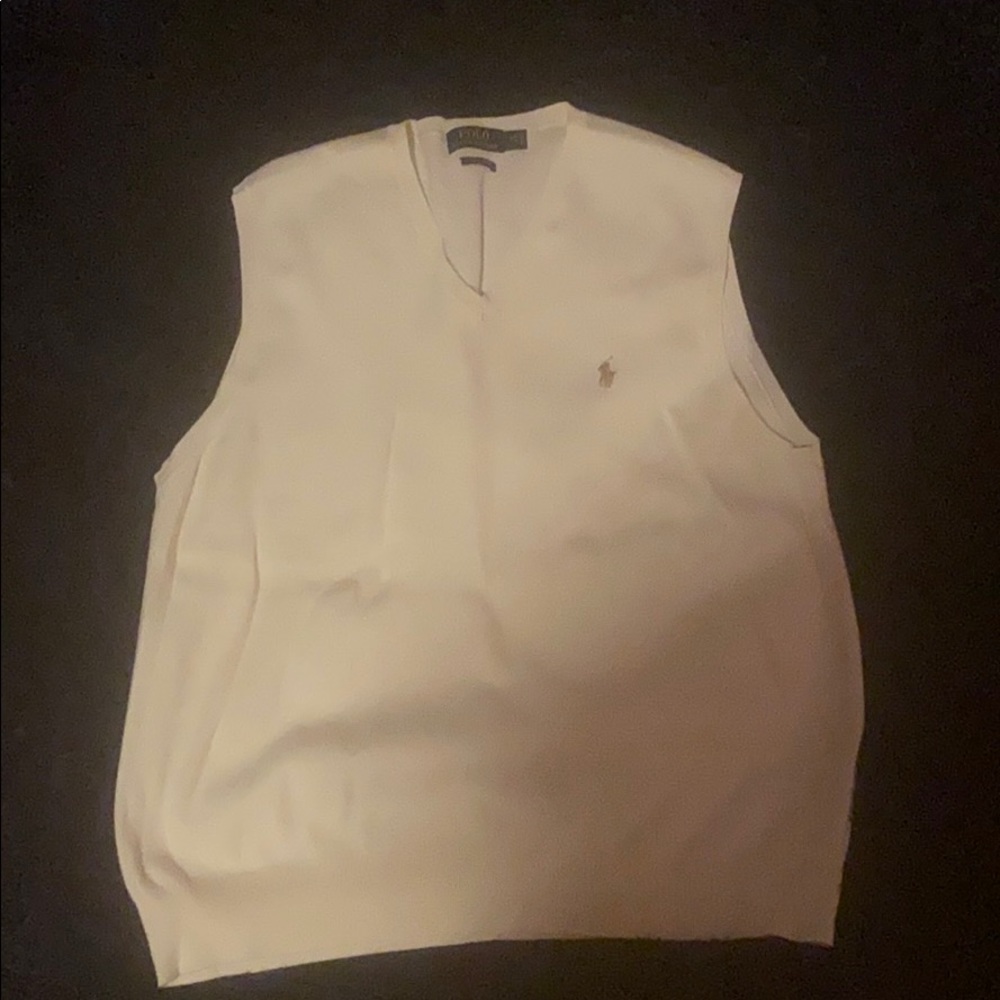 Cream Ralph Lauren Sweater Vest